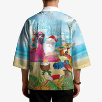 Have Yourself A Beachy Little Christmas Kimono with Santa Chilling - Polynesian Pride
