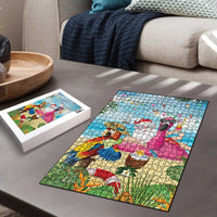 Have Yourself A Beachy Little Christmas Puzzle with Santa Chilling - Polynesian Pride