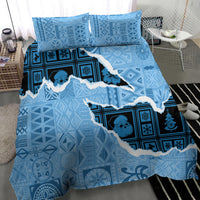 Bula Fiji Tapa Mix Christmas Bedding Set Vintage Style LT7 - Polynesian Pride
