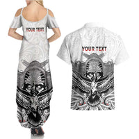 Aotearoa Personalized Couples Matching Summer Maxi Dress and Hawaiian Shirt Proud To Be Maori