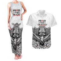 Aotearoa Personalized Couples Matching Tank Maxi Dress and Hawaiian Shirt Proud To Be Maori