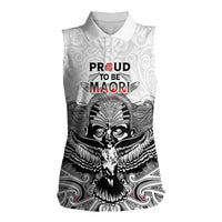 Aotearoa Personalized Women Sleeveless Polo Shirt Proud To Be Maori