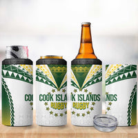 Cook Islands Rugby 4 in 1 Can Cooler Tumbler Kuki's Aitu Champions LT7 - Polynesian Pride