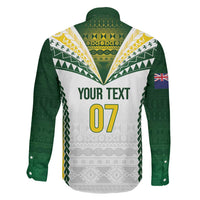 Cook Islands Rugby Custom Family Matching Off Shoulder Maxi Dress and Hawaiian Shirt Kuki's Aitu Champions - Polynesian Pride