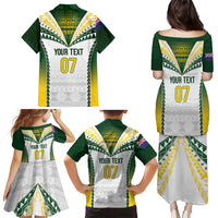 Cook Islands Rugby Custom Family Matching Puletasi and Hawaiian Shirt Kuki's Aitu Champions - Polynesian Pride