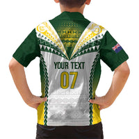 Cook Islands Rugby Custom Kid Hawaiian Shirt Kuki's Aitu Champions LT7 - Polynesian Pride
