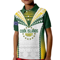 Cook Islands Rugby Custom Kid Polo Shirt Kuki's Aitu Champions - Polynesian Pride