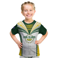 Cook Islands Rugby Custom Kid T Shirt Kuki's Aitu Champions - Polynesian Pride