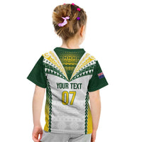 Cook Islands Rugby Custom Kid T Shirt Kuki's Aitu Champions - Polynesian Pride