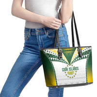 Cook Islands Rugby Leather Tote Bag Kuki's Aitu Champions - Polynesian Pride