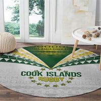 Cook Islands Rugby Round Carpet Kuki's Aitu Champions - Polynesian Pride