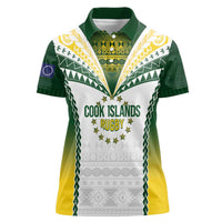 Cook Islands Rugby Custom Women Polo Shirt Kuki's Aitu Champions LT7 Female Colorful - Polynesian Pride