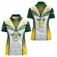 Cook Islands Rugby Custom Women Polo Shirt Kuki's Aitu Champions LT7 - Polynesian Pride
