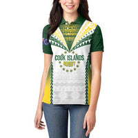 Cook Islands Rugby Custom Women Polo Shirt Kuki's Aitu Champions - Polynesian Pride