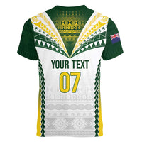 Cook Islands Rugby Custom Women V-Neck T-Shirt Kuki's Aitu Champions LT7 - Polynesian Pride