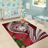 Aloha Hawaii Big Island Area Rug Ohia Lehua Wahine