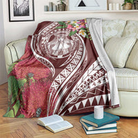 Aloha Hawaii Big Island Blanket Ohia Lehua Wahine