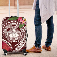 Aloha Hawaii Big Island Luggage Cover Ohia Lehua Wahine LT7 Red - Polynesian Pride