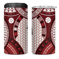 Bula Fiji Vintage 4 in 1 Can Cooler Tumbler Scarlet Masi Motifs