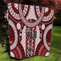Bula Fiji Vintage Quilt Scarlet Masi Motifs