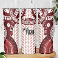Bula Fiji Vintage Skinny Tumbler Scarlet Masi Motifs