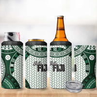 Bula Fiji Vintage 4 in 1 Can Cooler Tumbler Phthalo Green Masi Motifs