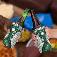 Bula Fiji Vintage 4 in 1 Can Cooler Tumbler Phthalo Green Masi Motifs