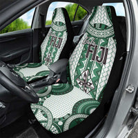 Bula Fiji Vintage Car Seat Cover Phthalo Green Masi Motifs LT7 - Polynesian Pride