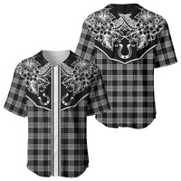Hawai'i Paniolo Motif Black Baseball Jersey Floral Palaka Print LT7 - Polynesian Pride