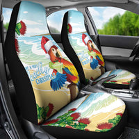 Have A Very Beach Christmas Car Seat Cover Parrot By Lehua Flower - Polynesian Pride