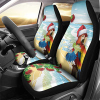 Have A Very Beach Christmas Car Seat Cover Parrot By Lehua Flower - Polynesian Pride