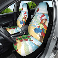 Have A Very Beach Christmas Car Seat Cover Parrot By Lehua Flower - Polynesian Pride