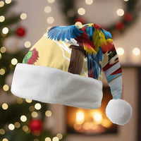 Have A Very Beach Christmas Santa Hat Parrot By Lehua Flower - Polynesian Pride