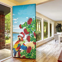 Have A Very Beach Christmas Door Cover Parrot By Lehua Flower - Polynesian Pride