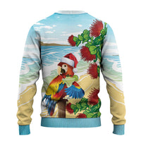 Have A Very Beach Christmas Ugly Christmas Sweater Parrot By Lehua Flower - Polynesian Pride