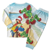 Have A Very Beach Christmas Pajama Set Parrot By Lehua Flower - Polynesian Pride