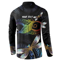 Personalised Polynesian Memorial Button Sweatshirt Your Wings Were Ready But My Heart Was Not