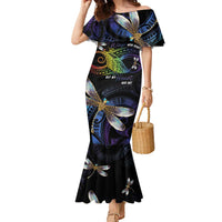Personalised Polynesian Memorial Family Matching Mermaid Dress and Hawaiian Shirt Your Wings Were Ready But My Heart Was Not