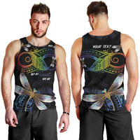 Personalised Polynesian Memorial Men Tank Top Your Wings Were Ready But My Heart Was Not