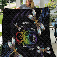 Personalised Polynesian Memorial Quilt Your Wings Were Ready But My Heart Was Not LT7 Black - Polynesian Pride