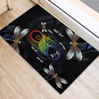 Personalised Polynesian Memorial Rubber Doormat Your Wings Were Ready But My Heart Was Not