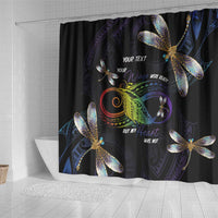 Personalised Polynesian Memorial Shower Curtain Your Wings Were Ready But My Heart Was Not