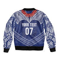 Toa Samoa Rugby Custom Bomber Jacket Ulafala Mix Nifo'oti - Polynesian Pride