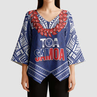 Toa Samoa Rugby Custom Kimono Sleeve Blouse Ulafala Mix Nifo'oti - Polynesian Pride