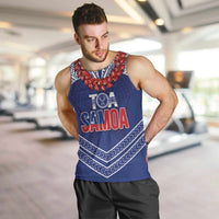 Toa Samoa Rugby Custom Men Tank Top Ulafala Mix Nifo'oti - Polynesian Pride