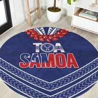 Toa Samoa Rugby Round Carpet Ulafala Mix Nifo'oti - Polynesian Pride