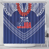 Toa Samoa Rugby Shower Curtain Ulafala Mix Nifo'oti - Polynesian Pride
