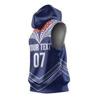 Toa Samoa Rugby Custom Sleeveless Hoodie Ulafala Mix Nifo'oti LT7 - Polynesian Pride