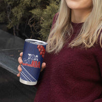 Toa Samoa Rugby Custom Tumbler Cup Ulafala Mix Nifo'oti - Polynesian Pride