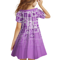 Hawaii Christmas Retro Patchwork Family Matching Short Sleeve Bodycon Dress and Hawaiian Shirt Violet LT7 - Polynesian Pride